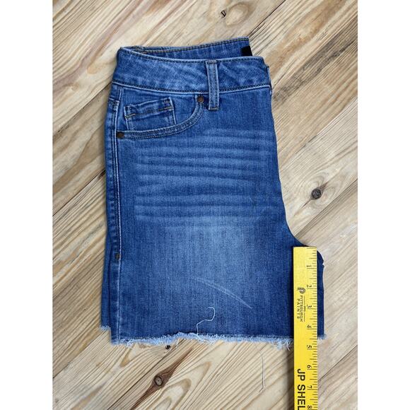 1822 Blue Denim Jean Cutoff Shorts Women Size 4 - Picture 4 of 4